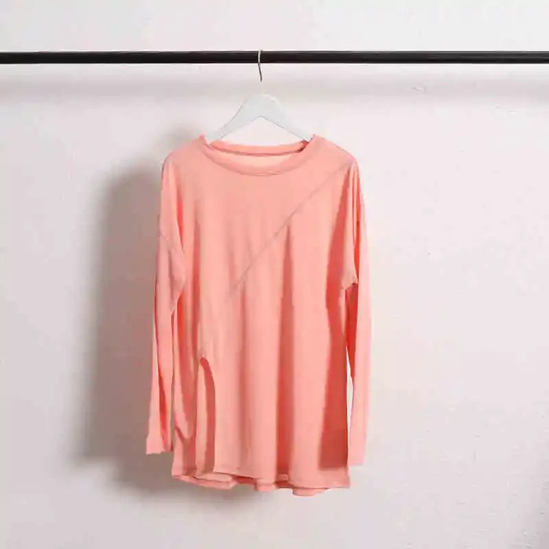 Women 2025 Summer New Fashion Yoga Clothing Retro Loose Casual Female Shirts Blusas Chic Tops