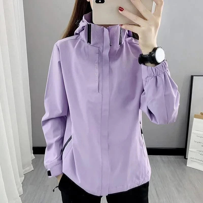 Waterproof Windbreaker Jackets For Women Men Camping Climbing Outdoor Hiking Coats Spring Autumn Unisex Outerwear