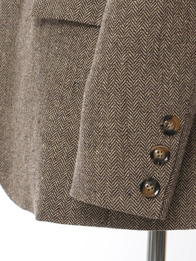 DEAT Fashion Women's Blazer Notched 3D Flower Decorate Twill Woolen Fabric Single Button Suit Jackets Summer 2024 New 1DH5936