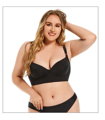 Women Full Coverage Push Up Bra Underwire Sculpting Uplift Shapewear Deep Cup T Shirt Bra Hide Back Fat Smoothing Brassiere