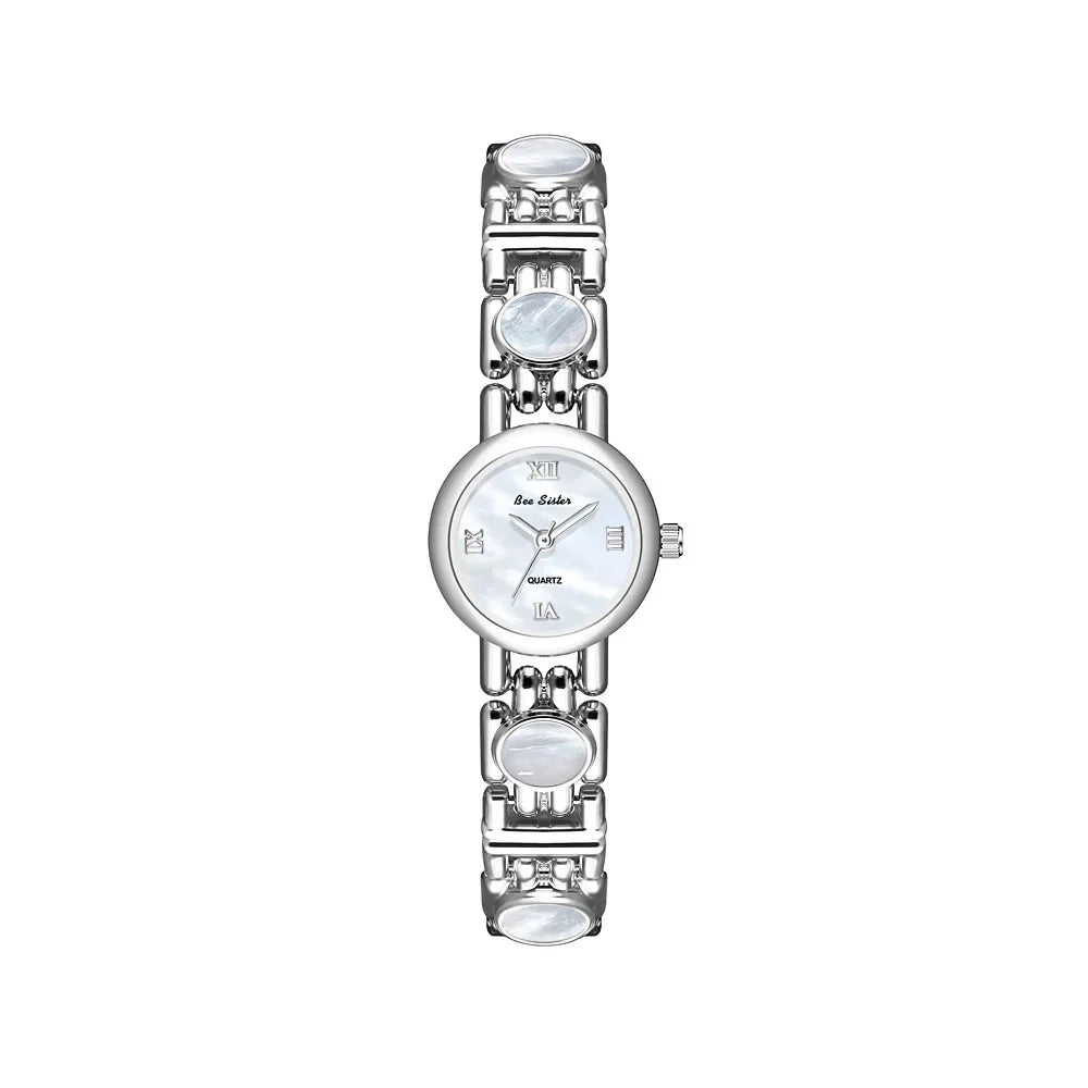 2025 High-End Vintage Woman Watches Fashion Elegant Natural Jade Stones Quartz Watch Retro Waterproof Hand Clock Gifts