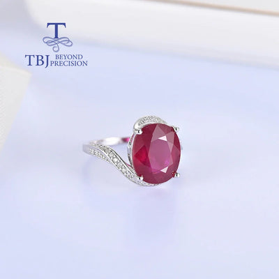 Luxury Natural filled Ruby Ring 925 Sterling Silver elegant fashion women wedding & Banquet & anniversary gift