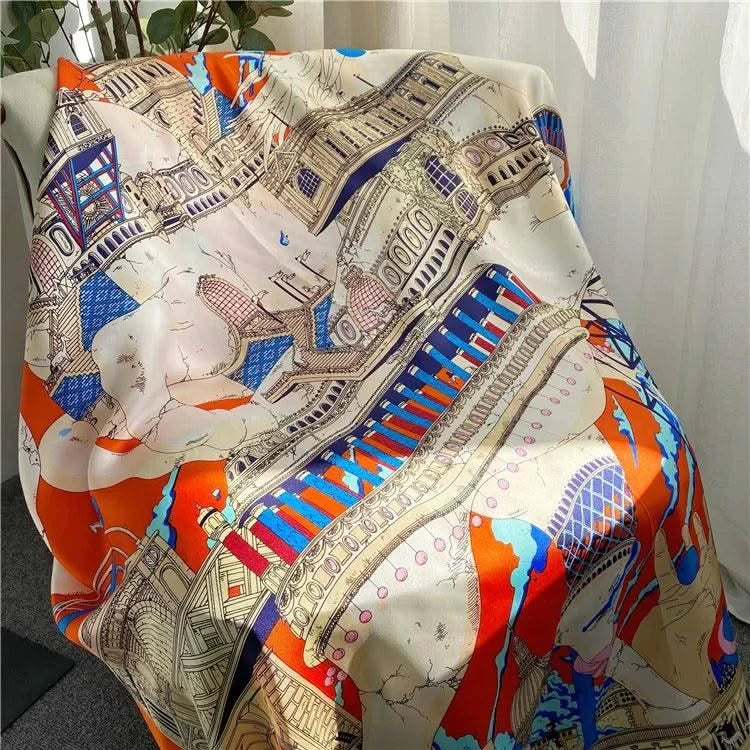 Mulberry Silk Scarves Large Shawls Head Neck Accessories