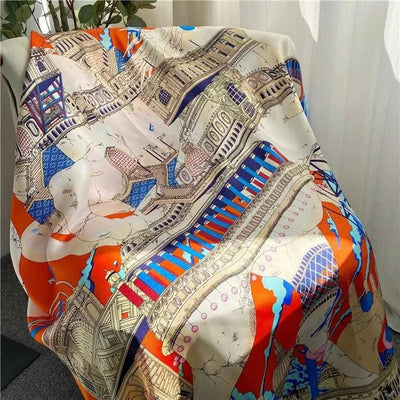 Mulberry Silk Scarves Large Shawls Head Neck Accessories