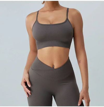 Yoga, Sports, Cycling, Vest, Halter Bra for Women, Seamless Breathable, High-support Sports Bra, Yoga, Running, Gym Exercise
