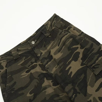 Simple Straight Trousers for Men Camouflage Pants New Casual Pants Man Lazy Comfortable New Literature and Art Trend