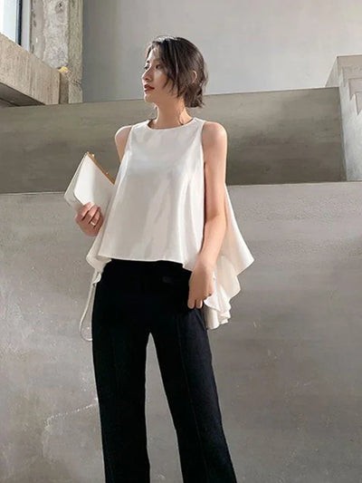 Women's Blouse Tops 2024 New Fashion Summer Shirts For Women Casuals Chic Ladies Elegant Tank Top