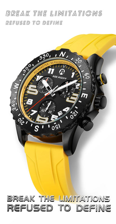 Men’s Watches Top Brand Big Sport Watch Luxury Men Quartz Wrist Watches Chronograph Male Clock Endurance Watch Wristwatches