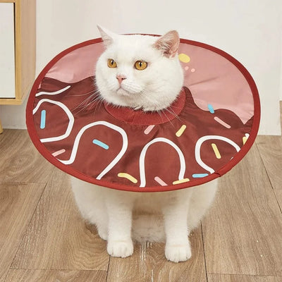 Pet Collar Anti Bite Surgical Anti Lick Wound Healing Protection Sunflower Shaped Cat Recovery Collar Elizabethan Collar