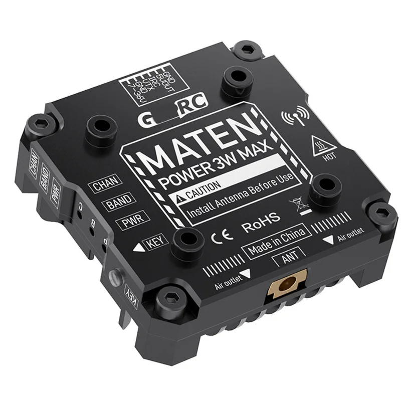 BTLIFE-4X For GEPRC MATEN 5.8G 3W VTX PRO 3000Mw 80CH Video Transmitter DC7-36V Built In Mic For FPV Long Range Racing Drone