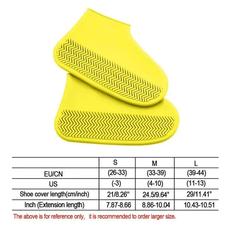 Waterproof Rain Shoes Covers Silicone Non-slip Wear-resistant Outdoor Adult Children Boots Portable Elastic Reusable