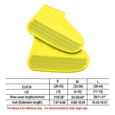 Waterproof Rain Shoes Covers Silicone Non-slip Wear-resistant Outdoor Adult Children Boots Portable Elastic Reusable