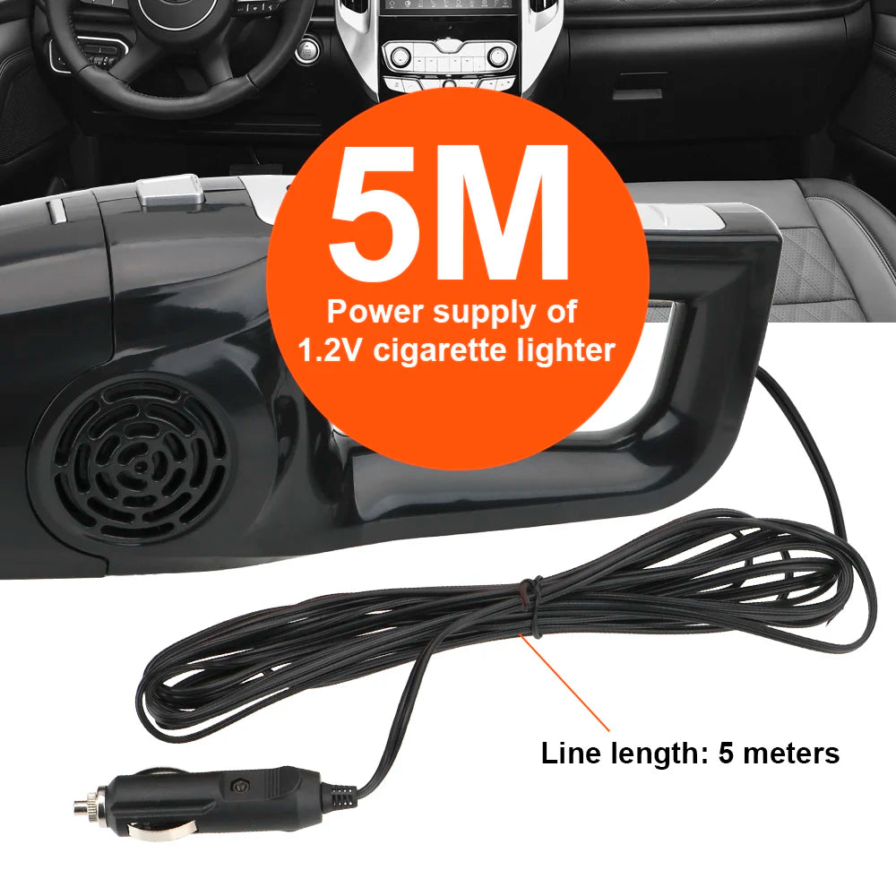 Portable Car Vacuum Cleaner High Suction Dry and Wet Dual-use  Vacuum Powerful Mini Vacuum Cleaner Suitable for Car Interiors