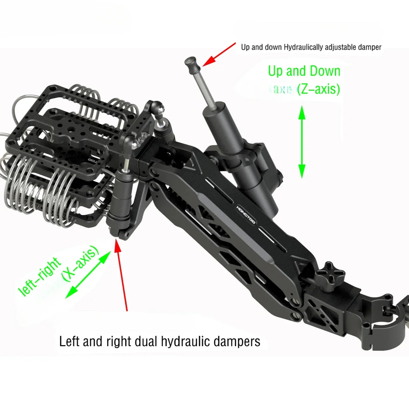 HONGTOO 10KG 2-Axis 3-Axis Shock Absorbing Arm Dampener Camera Stabilizer Video Vibration Damper for DJI RS2 RS3 PRO RS4 Gimbal
