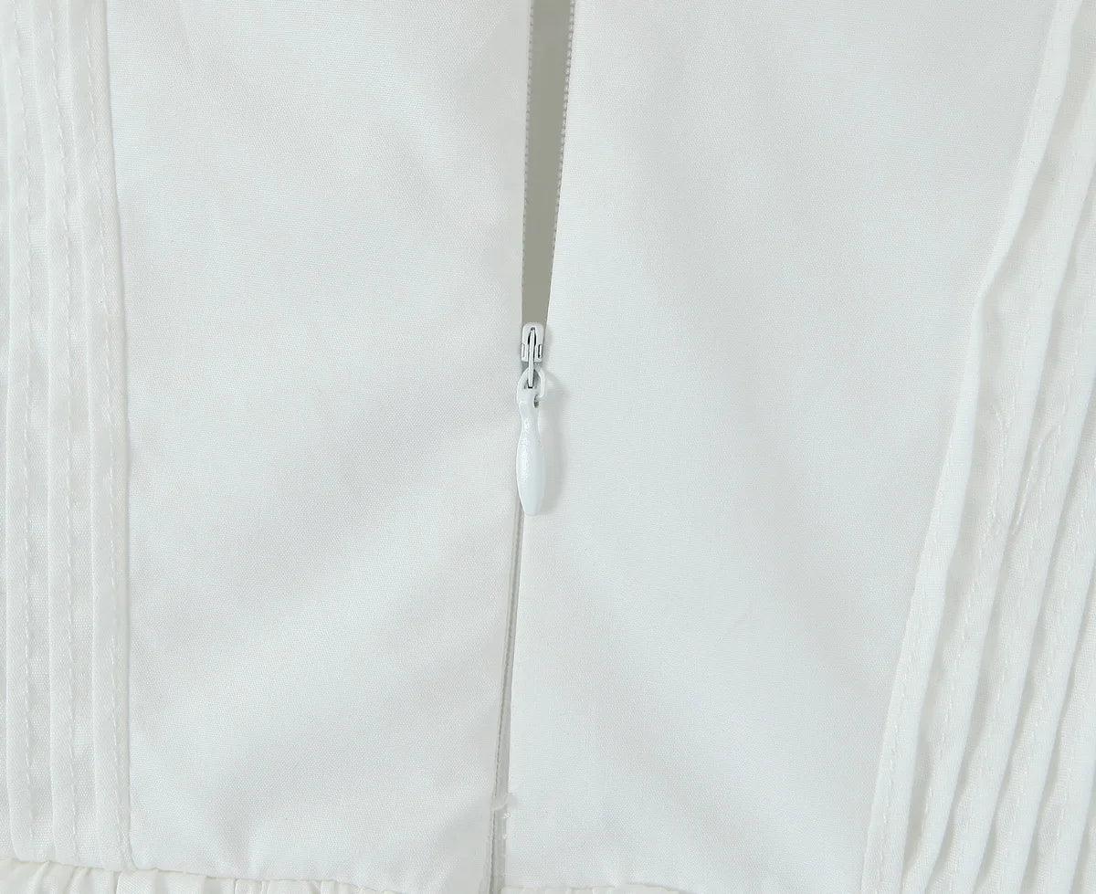 Luxury dresses women 2025 Summer dresses for women evening party dresses bodycon white mini dress elegant ruffle dress tube top