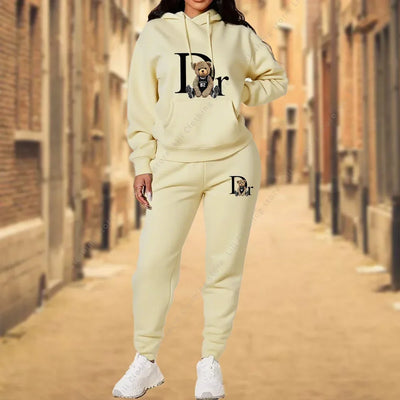Women's TrackSuit Aesthetic Designer Clothes High quality Hoodies Sweatshirts Sweatpants 2 Piece Suit Sportwear Woman Pants Sets