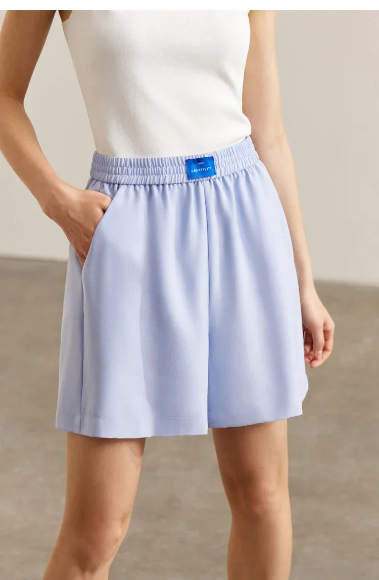 AMII Minimalism Women's blazer Fashion 2024 Summer Blazers Office Lady Two-piece Set Chic Female shorts Separately Sale 72311003