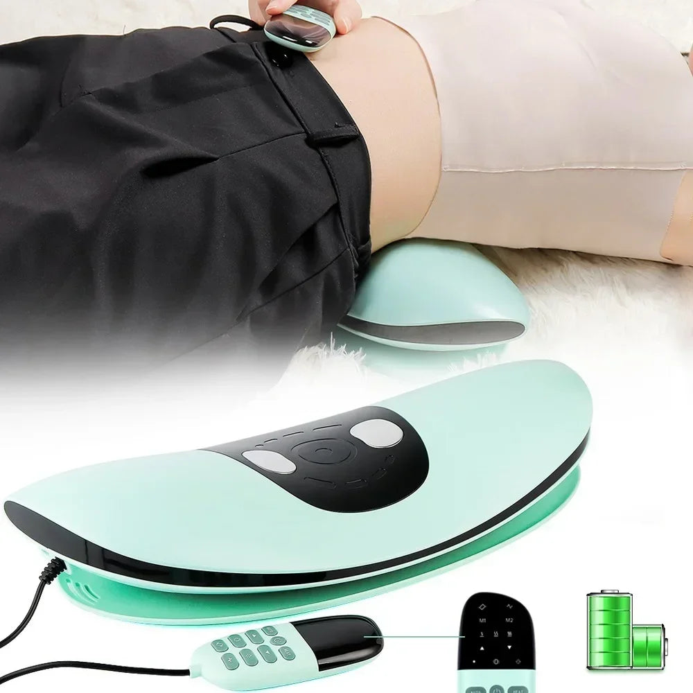 Electric Lumbar Traction Massager Adjustable Vibration Waist Massager Wa ist Spine Support Back Massage Machine Waist masajeador