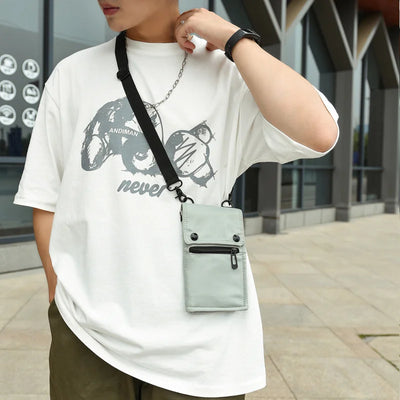 Male Bag Men Satchel High Quality Men Diagonal Mini Crossbody Bags Shoulder Multi-Function Mobile Phone Bag Outdoor Sports Bag