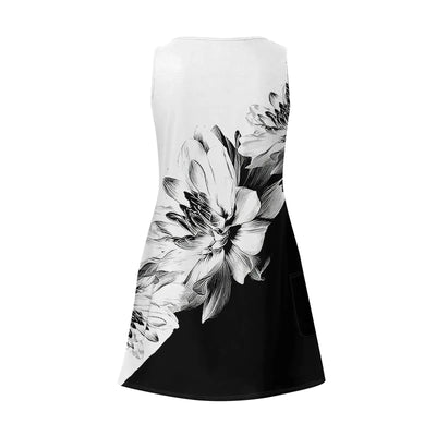 Dresses For Women 2024 Fashion Women'S Casual Print Summer Bohemian Beach Dress With Pockets V Neck Tank Dress Formal Dresses