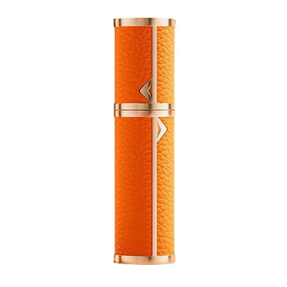 Luxury Bottom-filled Perfume Bottle Aluminum Self-pumping 5ml Real Leather Spray Bottle Cologne Moisturizer Fragrance