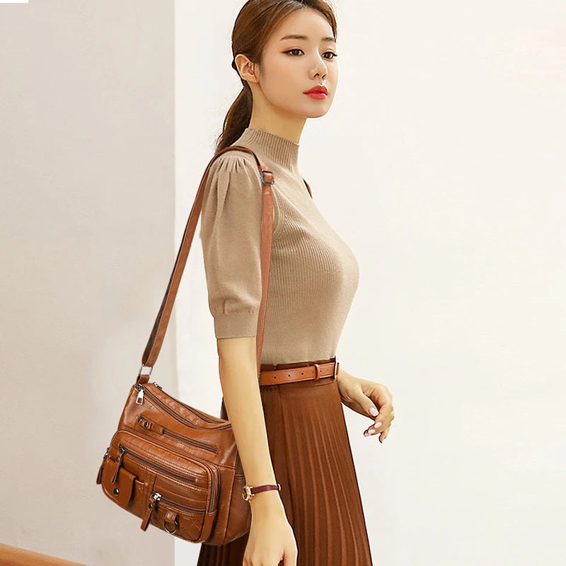 2024 Women Handbags and Purses Luxury Brand Designer Messenger Shoulder Bag For Female Quality Crossbody Tote Shopper Sac A Main