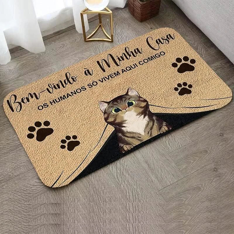 Custom Cute Cat Dog Children Room Mat Kitchen and Home Items Entrance Carpet Floor Mats Washable Non-slip Kitchen Rug Rugs Foot