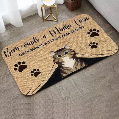 Custom Cute Cat Dog Children Room Mat Kitchen and Home Items Entrance Carpet Floor Mats Washable Non-slip Kitchen Rug Rugs Foot