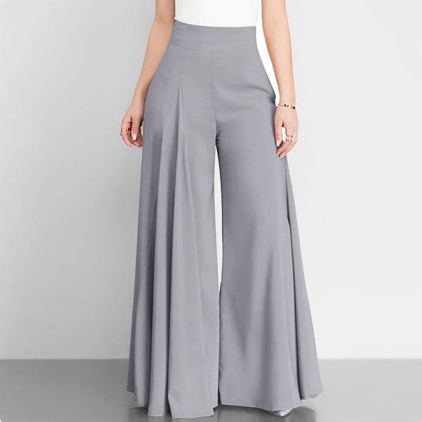 Fashion High Waist Wide Leg Pants For Women Elegant Casual Office Solid Loose Long Pant New Spring Autumn Womens Clothing