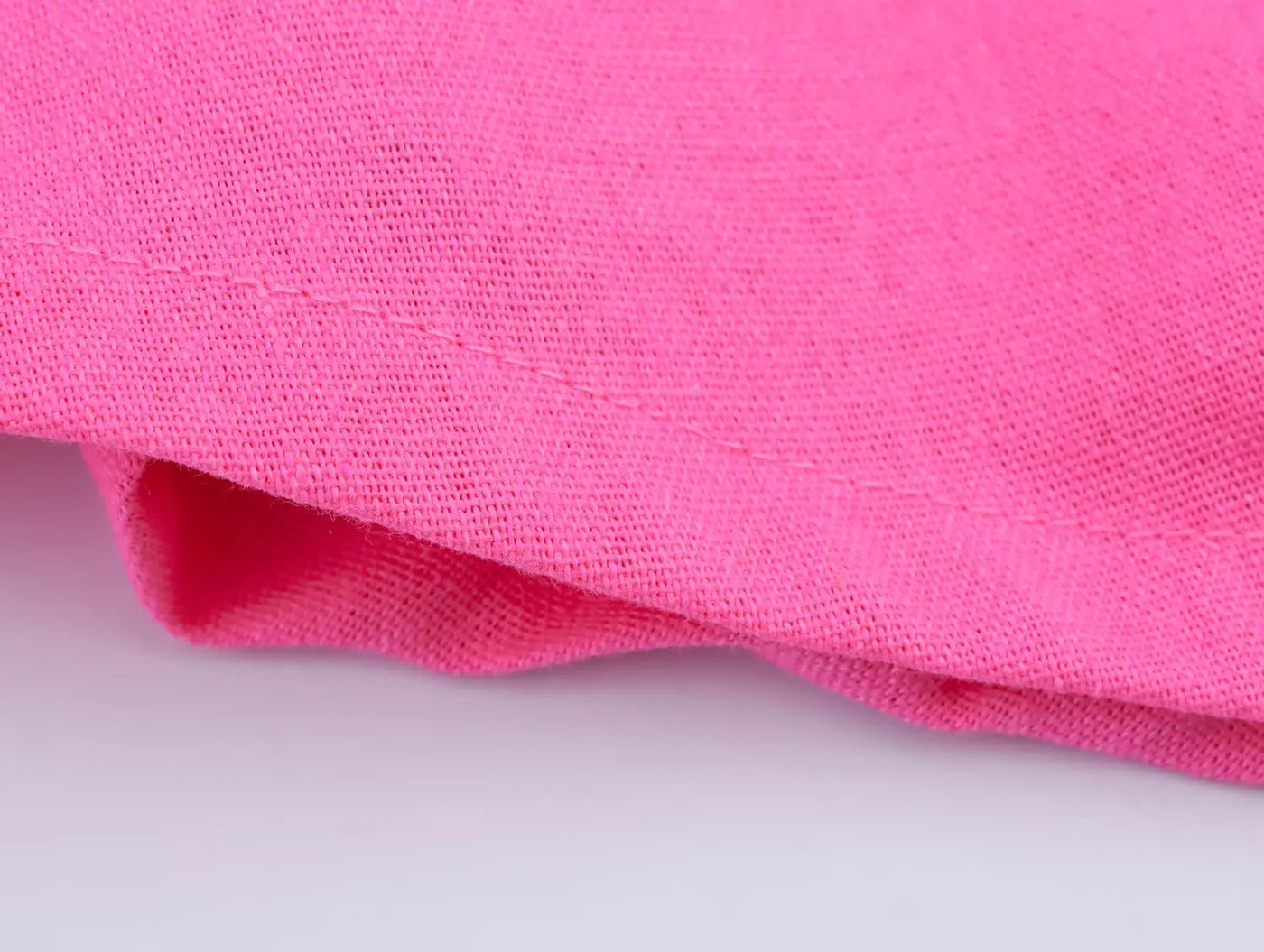 2025 new women's clothing European and American style fashionable linen western style asymmetrical V-neck design linen top