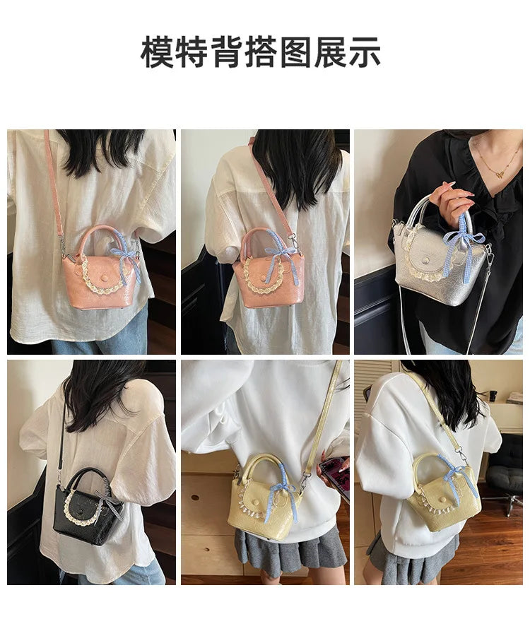 2025 New Designer Hand Carved Shoulder Bag Stylish Textured Crossbody Purse for Women Elegant Handheld Tote Fashionable