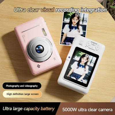 4K Digital Camera 5000W Pixel Retro CCD Portable Card Camera Entry-level Camera Dual Camera Flash 50 Million Pixels Auto Focus