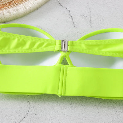 2025 Woman Separate Swimsuit Beach Outfits High Waist Sexy Bikini Set 2 Pieces Plus Size Bathing Suit Feminine Women's Swimwear