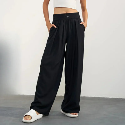 High-waisted wide-leg pants women summer new running yoga fitness pants