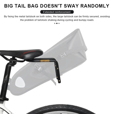 Bicycle Saddle Stabilizer Bracket Rear Seat Aluminum Alloy Holder MTB Road Bike Luggage Rack Rear Seat Mount Cycling Accessories