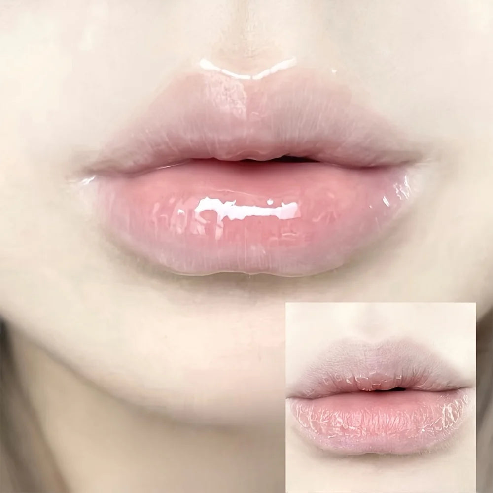 2pcs Lip Gloss and Lip Mask Set, Moisturizing Lips, Moisturizing Peach-flavored Makeup Set