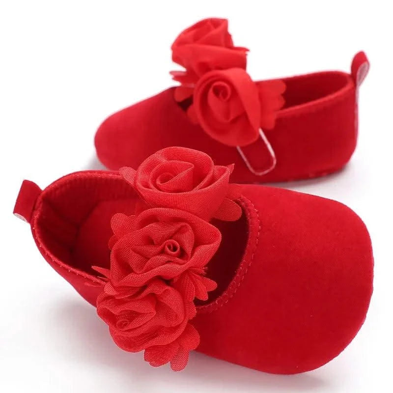Children's Soft-Soled Flat Shoes With Design | Baby Shoes For All Seasons 0-1 Year Old |Girls Princess Shoes | First Walkers