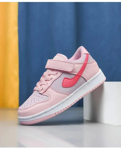 Boys' sports shoes 2025 new leather-covered waterproof children's casual shoes primary school trend non-slip board shoes