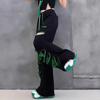 High-waisted wide-leg pants women's summer new thin loose large-size straight casual pants sweatpants women
