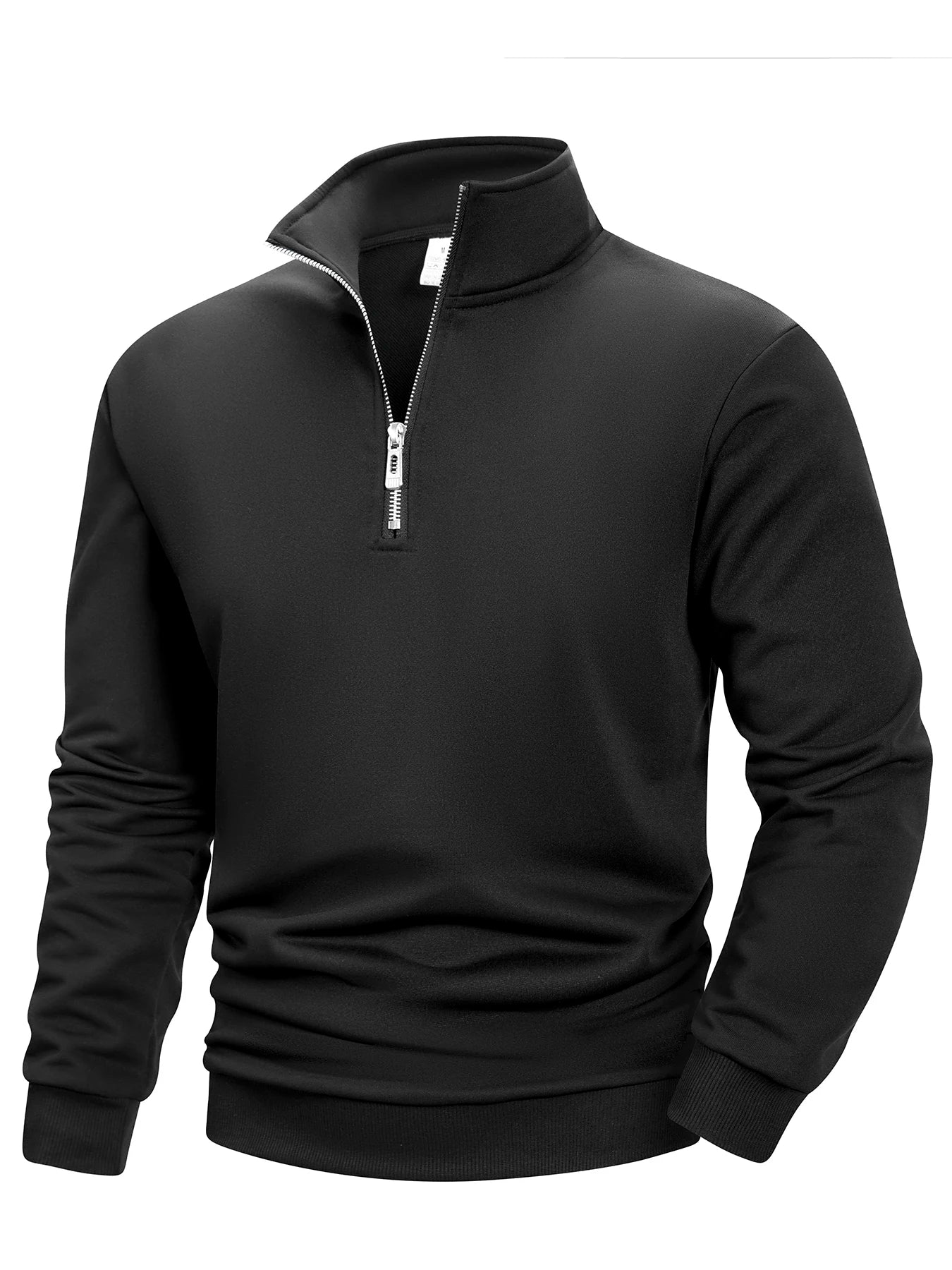 2025 Men Sweatshirts Spring Autumn Pullover Half Zipper Pullover for Male Hoody Outdoor Sweatshit Solid Color Stand Collar S-3XL