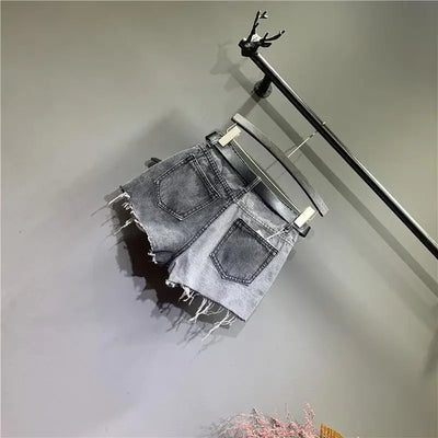 Women's Shorts Jeans Graphic Short Pants For Woman To Wear Ripped Denim Wide Sexy Summer Classic Offer Stylish Elasticty