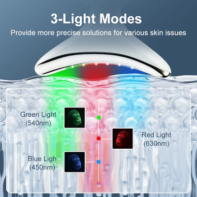 VLVEE Neck Beauty Device EMS Face Massager Facial Neck Lifiting 3 Colors Light Skin Tighten Reduce Double Chin Skin Care Tools