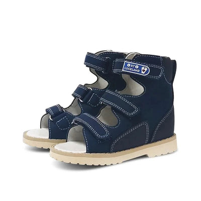 Boys Children Orthopedic Shoes For Kids Summer Sandals Toddler Leather Varus Clubfoot Footwear 2-8Year