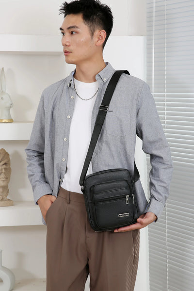 Men Nylon Shoulder Bag Messenger Bag Casual Waterproof Nylon Zipper Pocket Handbag Fashion Tote Travel Male Crossbody Bags