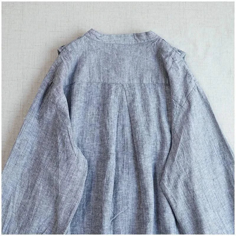 Cotton Linen Floral Embroidery Blouses Shirts For Women Tops Loose Oversize Lantern Long Sleeve Casual Boho Beach Summer Blusas