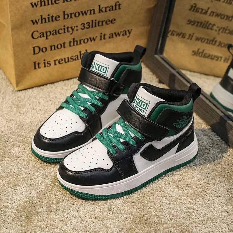 Children's shoes Men's shoes 2024 new fall children's non-slip sports shoes large high top board shoes for children