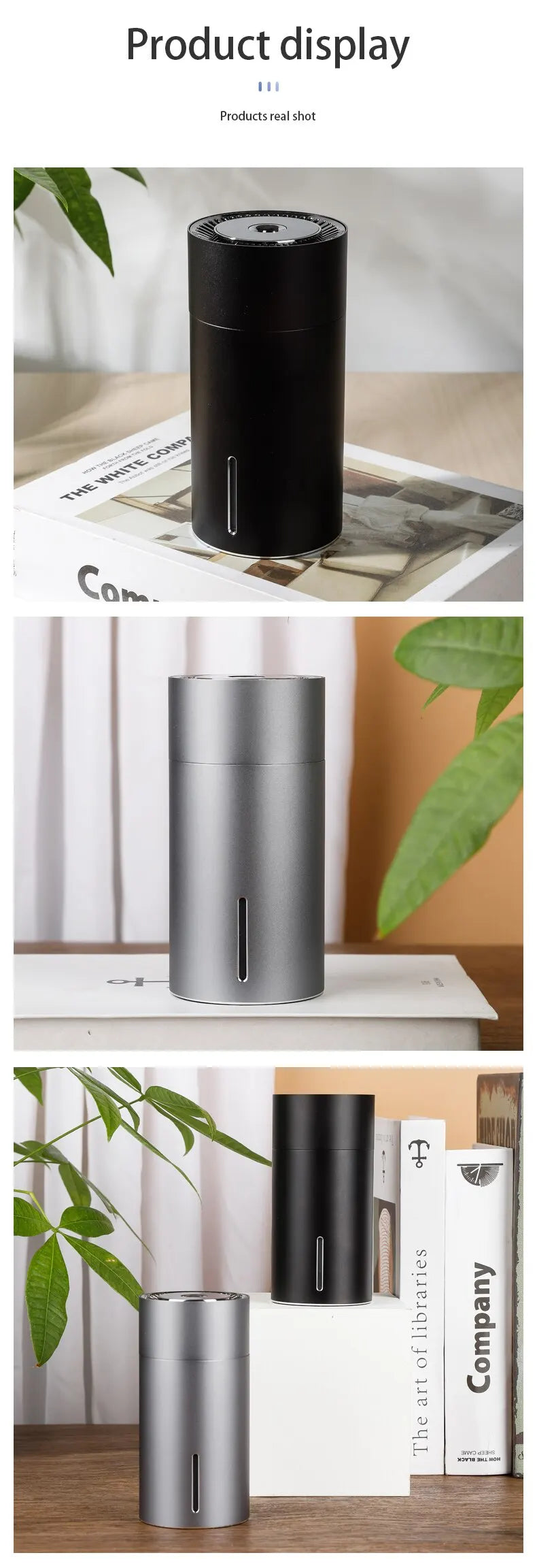 Humidifier Diffuser For Car Small 260ml Air Humidification Led Light Aromatherapy Machine Home Bedroom Big Spray