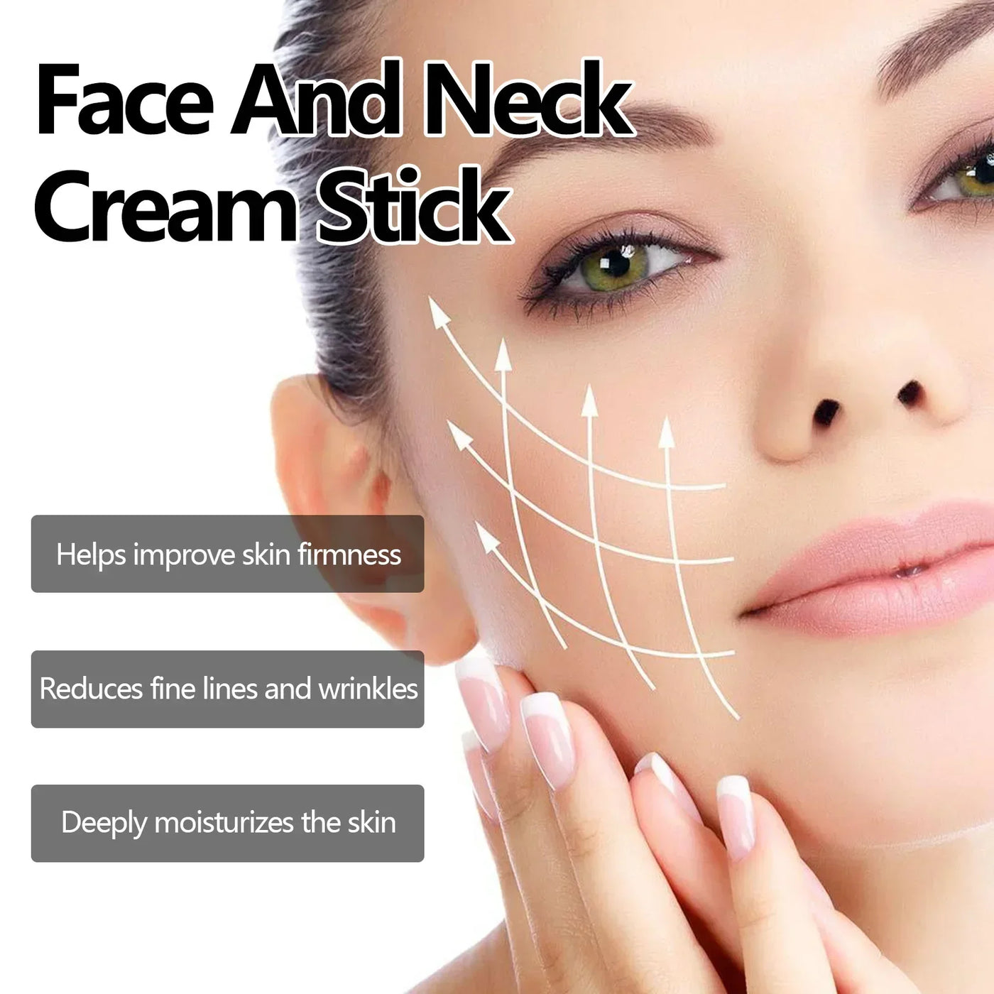 Turmeric Face & Neck Cream Stick Lift & Tighten Skin to Lighten Neck Lines Face  Care Moisturizing Beauty Cream