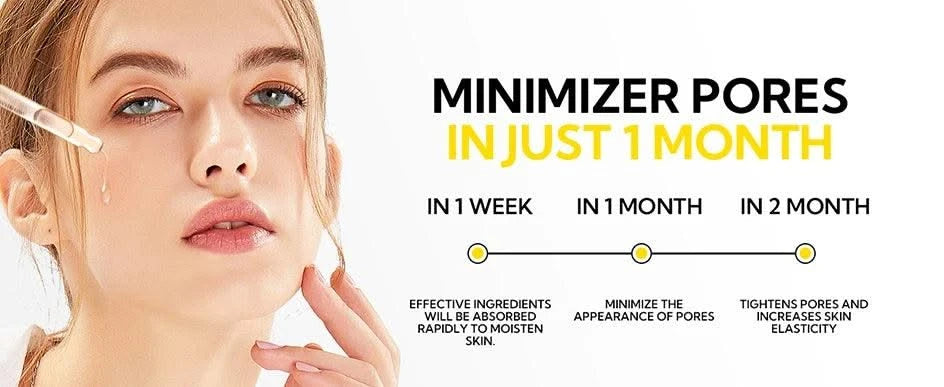 Pore Refining Serum Facial Essence Shrink Pores Moisturizing Anti-aging Oil Control Brighten Skin Tone Tighten Essence Skin Care