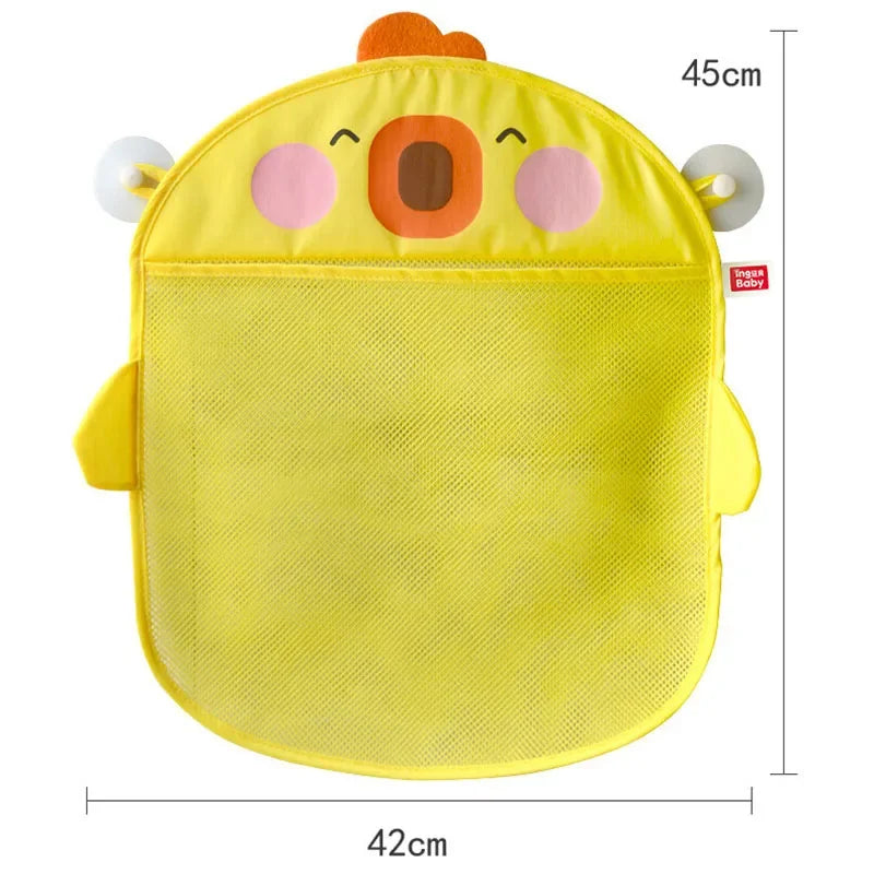 Baby Bathroom Storage Mesh Bag Children Games Network Bath Baskets Organization Water Bath Toys Cartoon Animal Shapes Net Bag